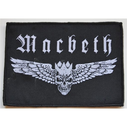 Patch MACBETH "Logo schwarz-weiss Patch 11,5 x 8 cm"
