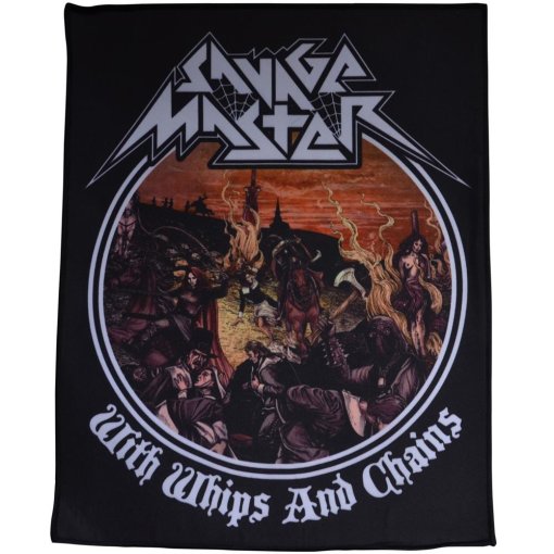 Patch SAVAGE MASTER "With Whips And Chains Backpatch 23,5 x 30 cm"