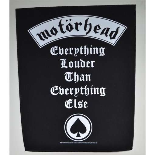 Backpatch Motörhead "Everything Louder"