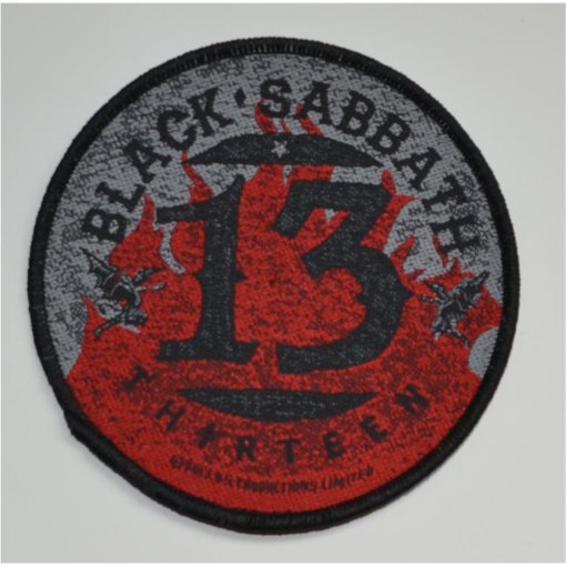 Patch BLACK SABBATH "13 / Flames Circular"