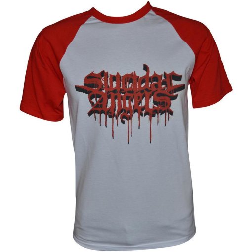 SUICIDAL ANGELS "Bloody Logo Baseball T-Shirt"