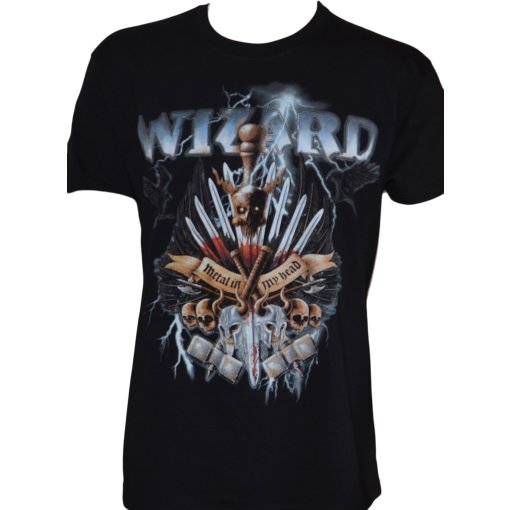 T-Shirt Wizard "Metal In My Head"