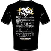 T-Shirt Stay together "Stay together" S Schwarz