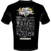 T-Shirt Stay together "Stay together" L Schwarz
