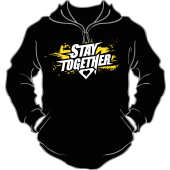 Hoodie Stay together "Stay together"  Schwarz
