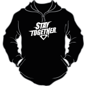 Hoodie Stay together "Stay together black&white"