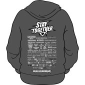 Hoodie Stay together "Stay together black&white"