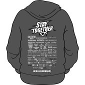 Zipper Stay together "Logo - black&white"