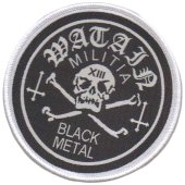 Patch Watain "Militia Black Metal White Border"