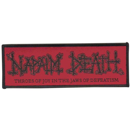 Aufnäher Napalm Death "Throes Of Joy In The Jaws Of Defeatism Red-Patch"