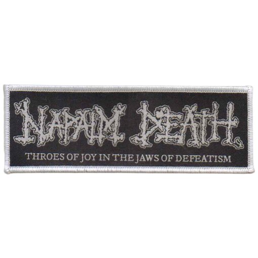 Patch Napalm Death "Throes Of Joy In The Jaws Of Defeatism Black-Patch"