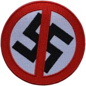 Patch Gegen Nazis "Durchgestrichenes Hakenkreuz"