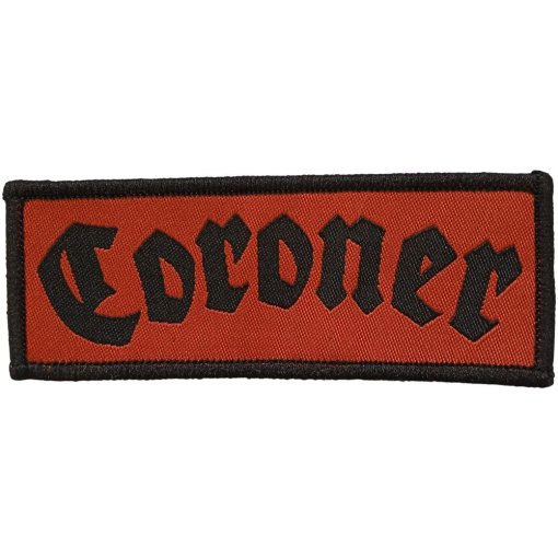 Patch Coroner "Red-patch with black-logo"