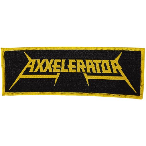 Aufnäher Axxelerator "Yellow-Logo / Black-Patch"