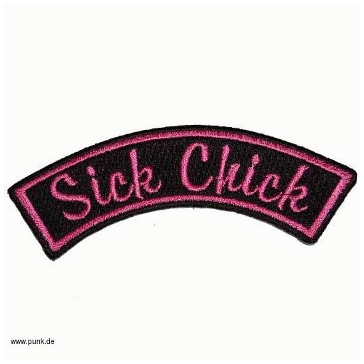 Patch Sexypunk "Gestickter Aufnäher: sick chick"