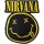 Aufnäher Nirvana "Smiley Face Cut Out"