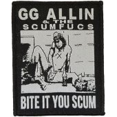 Aufnäher G.G.Allin "& THE SCUMFUCS Bite It...