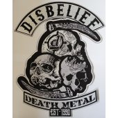 Backpatch Disbelief "Death Metal Cut Out"