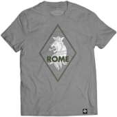 Mid Heather Grey T-Shirt ROME "Lion Head"