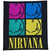 Aufnäher Nirvana "Smiley Squares"