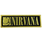 Aufnäher Nirvana "Logo & Smiley Bordered"