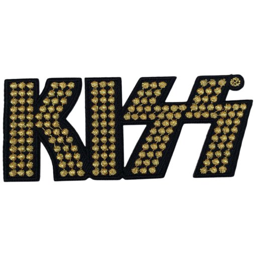 Aufnäher Kiss "Gold Studded Logo"