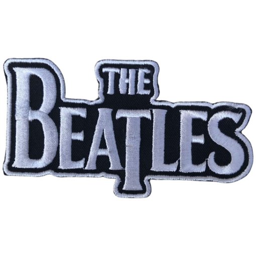 Aufnäher The Beatles "White Drop T Logo Die Cut"
