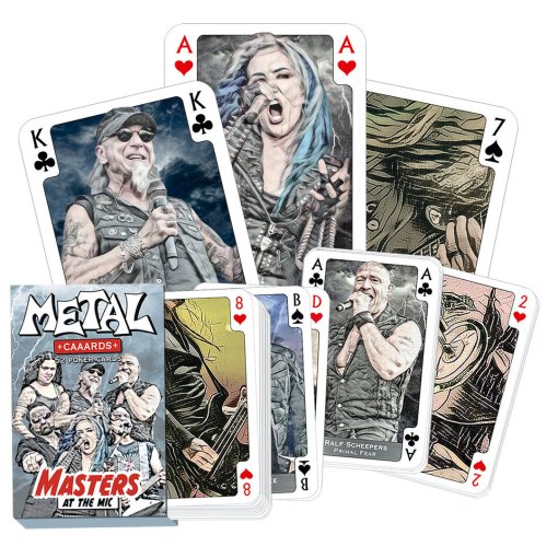 Poker & Skatkarten Masters At The Mic "Für Metalheads und Hardrock-Fans!"