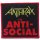 Patch Anthrax "Anti-Social Printed"