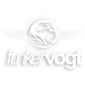 Heckscheibenaufkleber Funker Vogt "Logo"