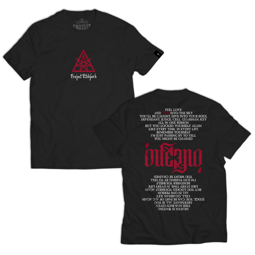 T-Shirt Project Pitchfork "Inferno Lyrics Tee" L