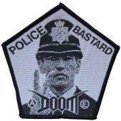 Patch Doom "Police Bastard Black Border"