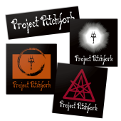 Aufkleber-Set Project Pitchfork "Set #1"