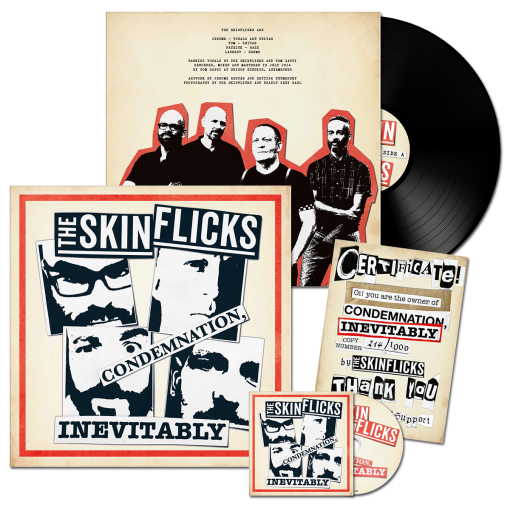 ltd. 12" schwarze Vinyl+CD The Skinflicks "Condemnation, Inevitably"