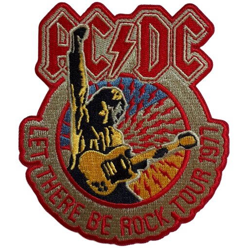 Aufnäher Ac/Dc "Let There Be Rock Tour 1977"