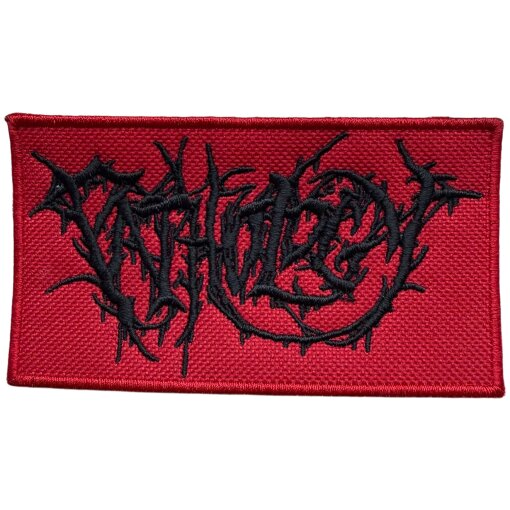 Aufnäher Pathology "Logo ( Black On Red )"