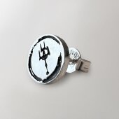 Silver Stud Earrings Project Pitchfork "Fork"