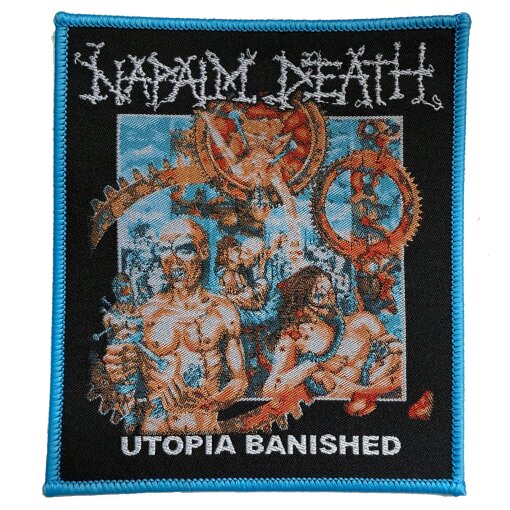 Patch Napalm Death "Utopia Banished Blue Border"