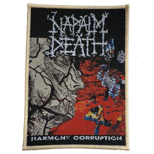 Patch Napalm Death "Harmony Corruption Beige Border"