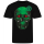 T-Shirt WildClothing "grüner gepiercter Schädel"