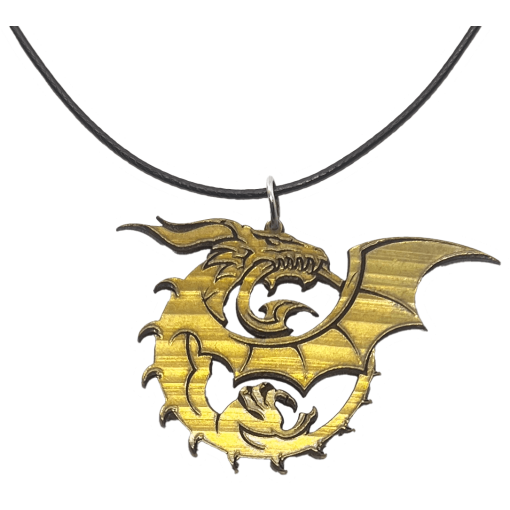 Pendant (made from drum cymbals) Irdorath "Dragon"