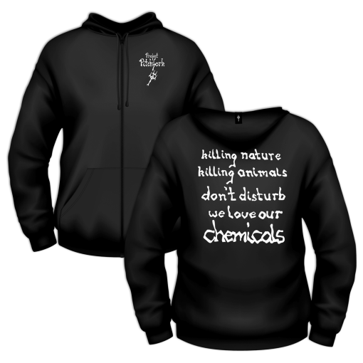 Zip Hoodie Project Pitchfork "K.N.K.A. “Vintage Design Basic Zip Hoodie”"