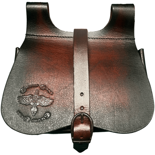 Ledernierentasche Corvus Corax "Celtic Raven"