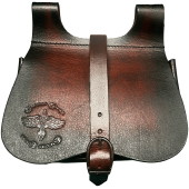 Ledernierentasche Corvus Corax "Celtic Raven"