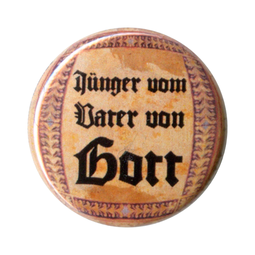 Button Alf Ator "JÃ¼nger vom Vater von Gott"